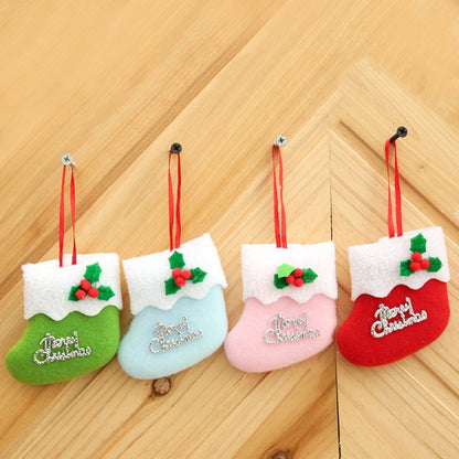 4pcsset Christmas Sock Hangings Ornament