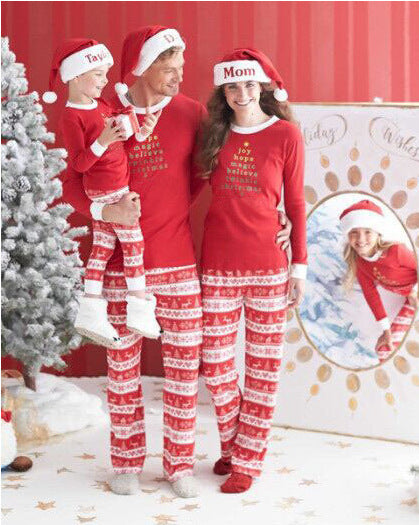 Printed Christmas Parent-child Wear