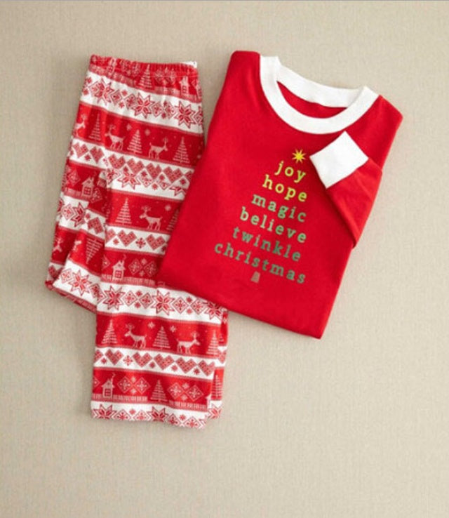 Printed Christmas Parent-child Wear