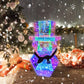 Christmas Decor Colorful LED Glow Santa Claus