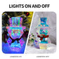 Christmas Decor Colorful LED Glow Santa Claus